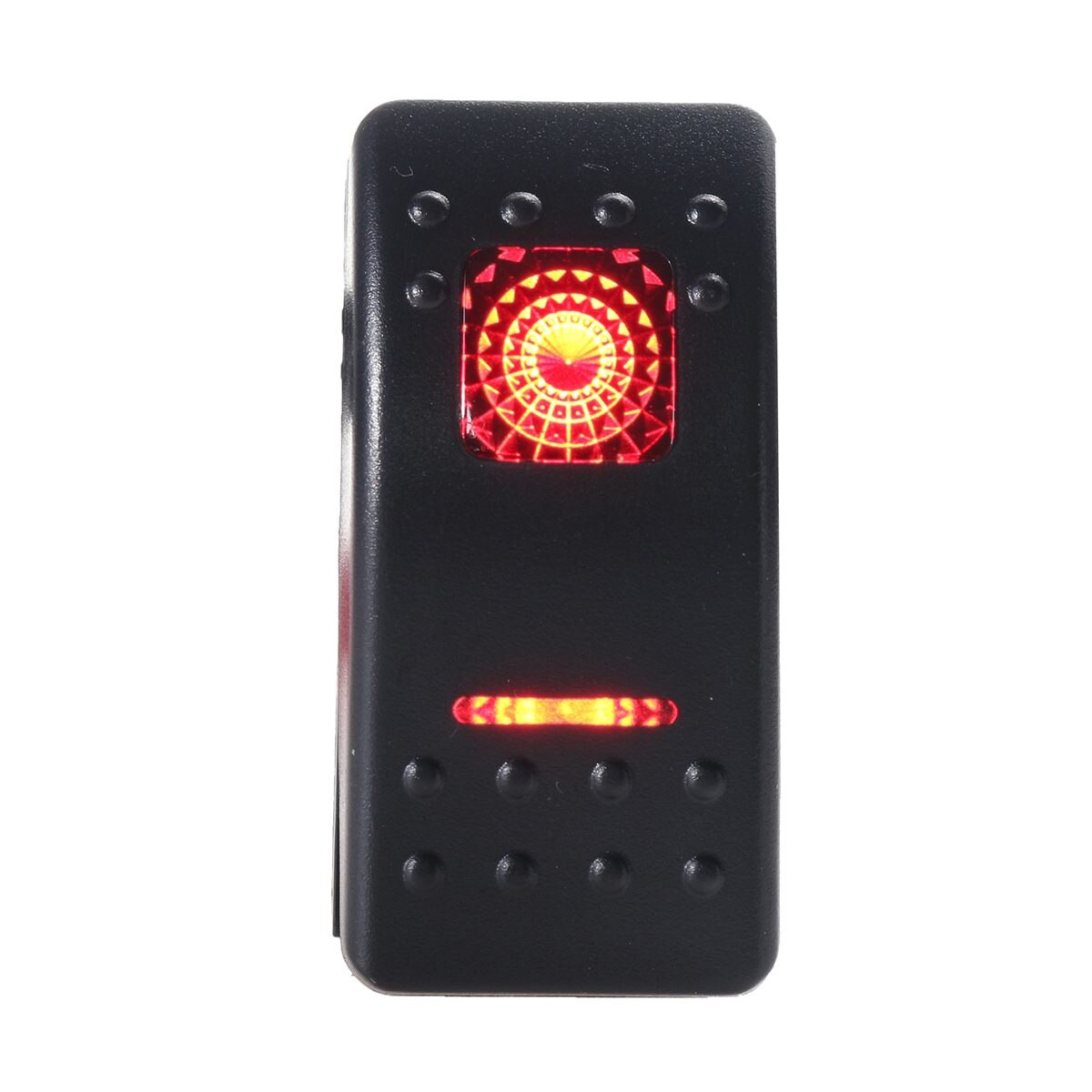 Interrupteur Universel ON/OFF/ON 12V - Noir, Rond, 3 Broches - Neuf