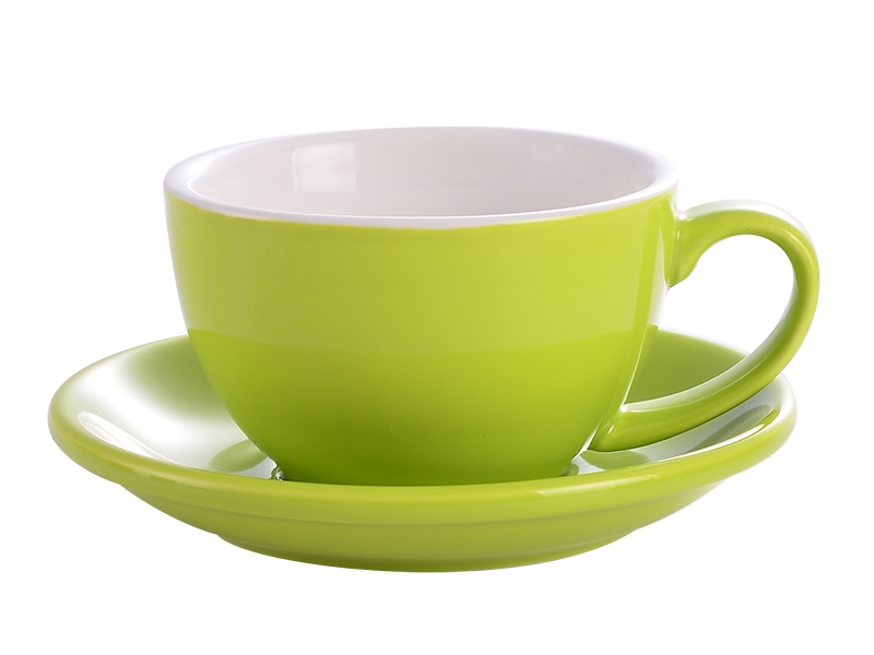 Mhv 1 Pcs 300 Ml, Prachtige Keramische Koffie Beker En Lepel Set, , grote Capaciteit Cup, Europese: 4