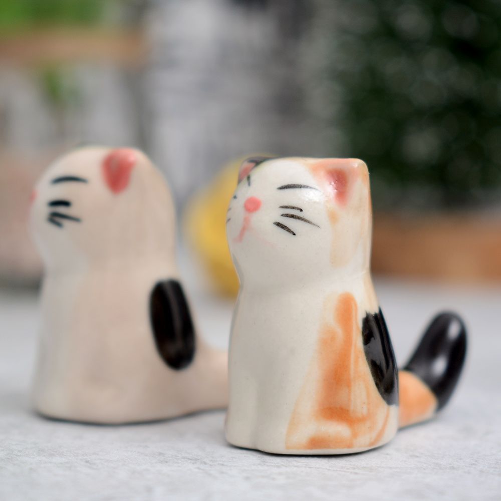 6 stk / sett katt spisepinner gafler holder spisepinner holder skje holder spisepinner pute spisepinne resten hjem dekorasjon