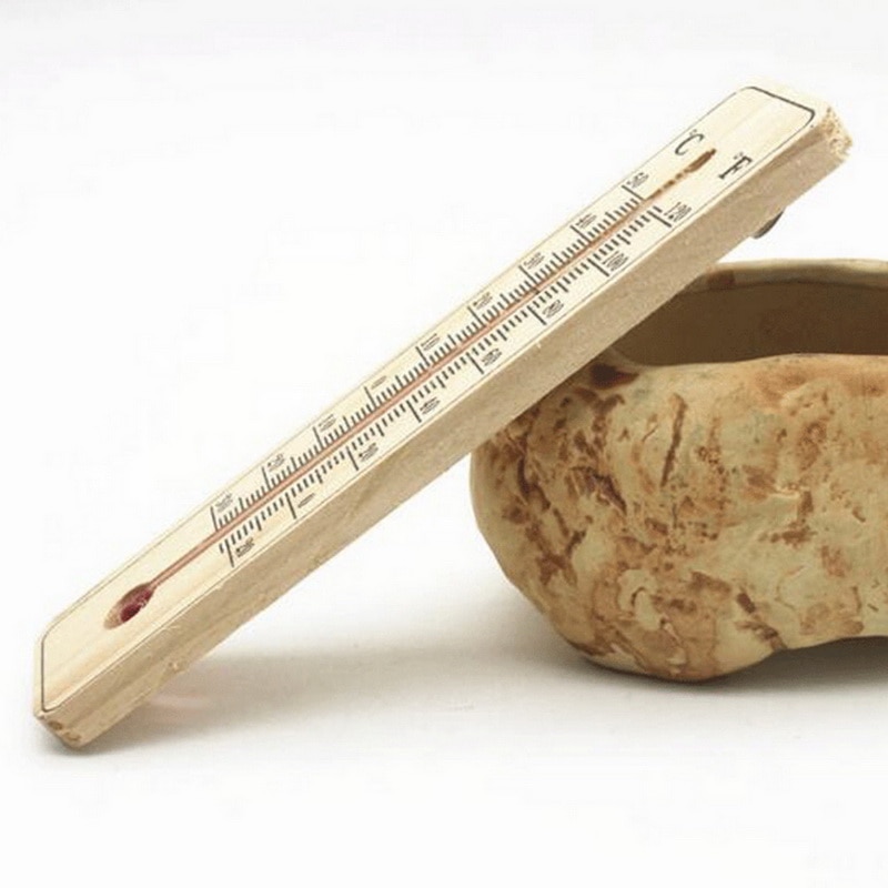 Vertical Thermometer Wooden Wall Temperature Gauge Monitor Home Indoor Outdoor Hygrometer Thermometer Household Thermometer