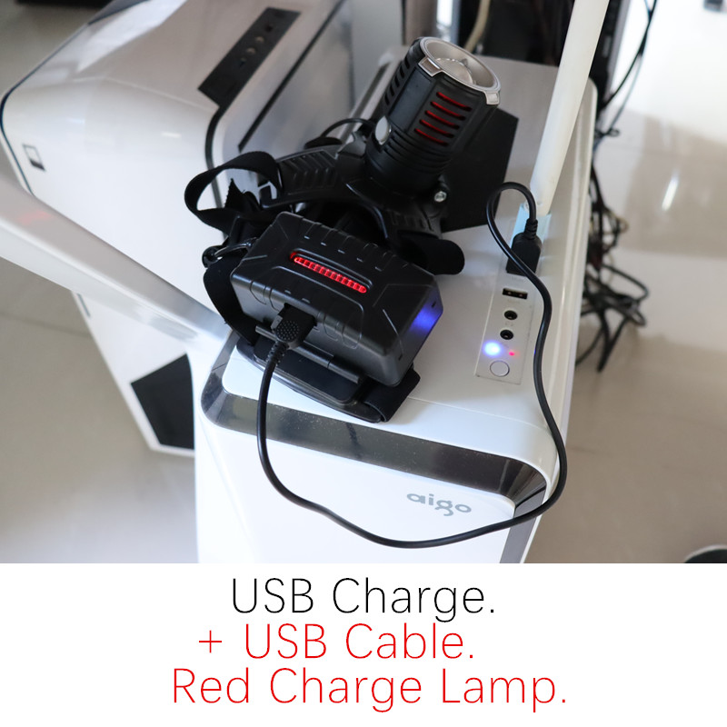 High XHP-70 LED ZOOM Headlamp zooming Head Lamp USB charging Waterproof fishing headlight