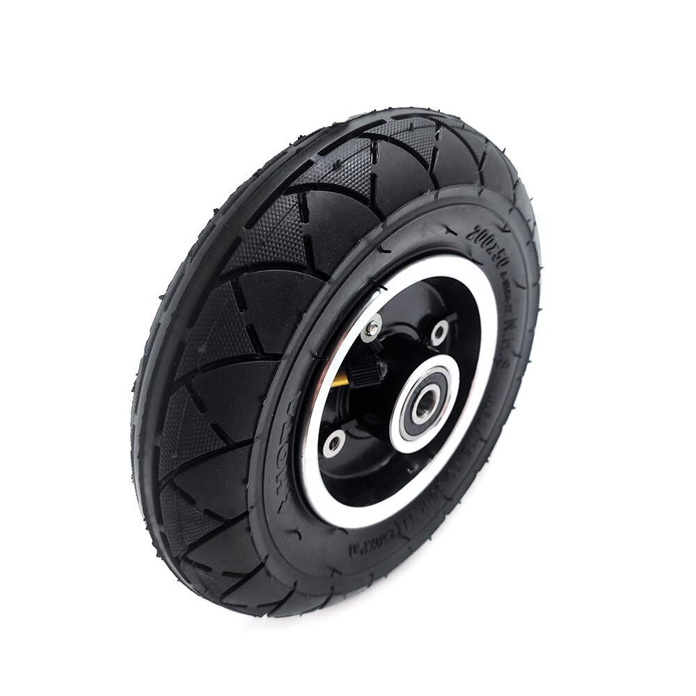 Neumático de rueda delantera de 200x50, rueda inflable de 8 pulgadas, interior y exterior con Llanta de Aleación para piezas de Scooter eléctrico, 200x50