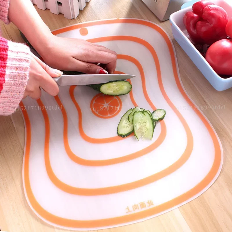 Flexible Transparent Cutting Board for Kitchen, PP Classification Chopping Board, Vegetable Meat Cutting Board, Kitchen Accessor