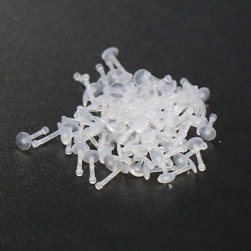 10/30/50 stuks Clear Acryl Transparant Onzichtbare Flexibele Lip Labret Ring Tragus Oor Acryl Bioflex Tragus Retainer piercin