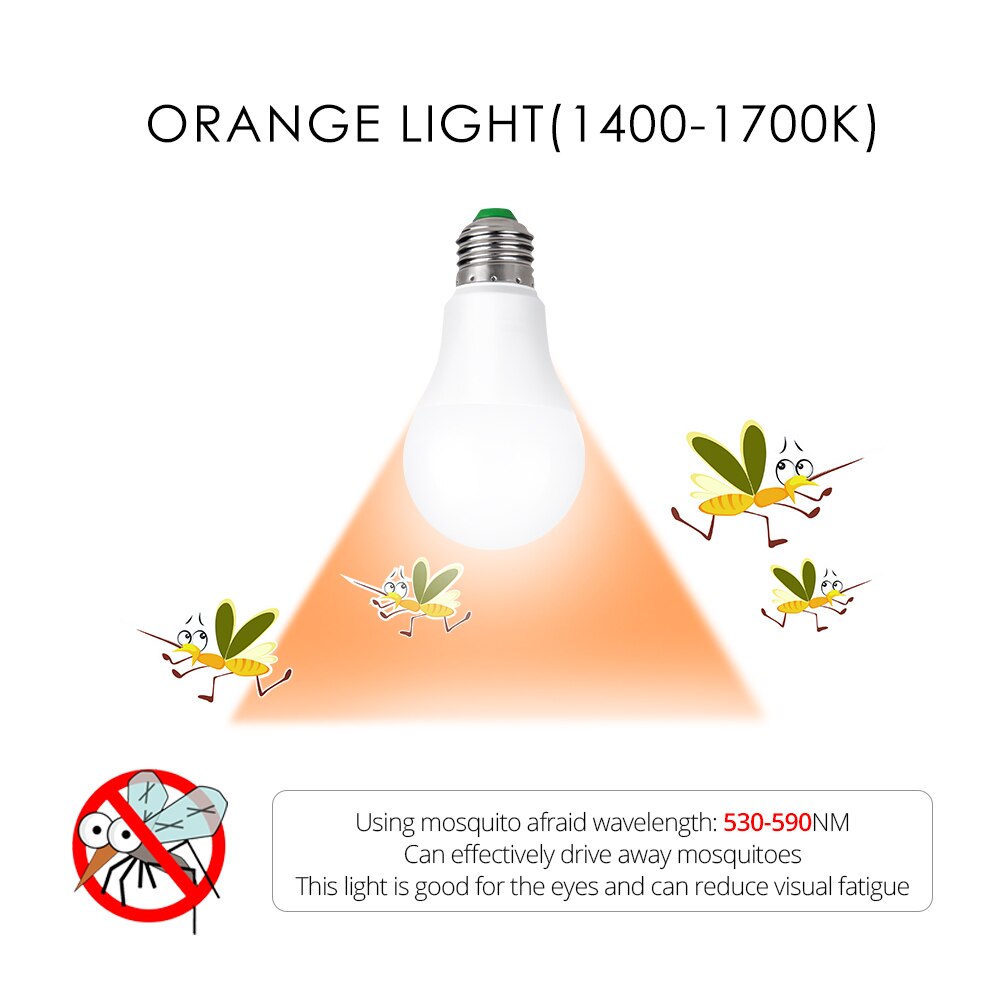 Vacamm LED Street Lights 10W Lampada Dusk to Dawn Lamp Bulb Day Sensor Light For Home Porch Hallway Emergency Night Lighting