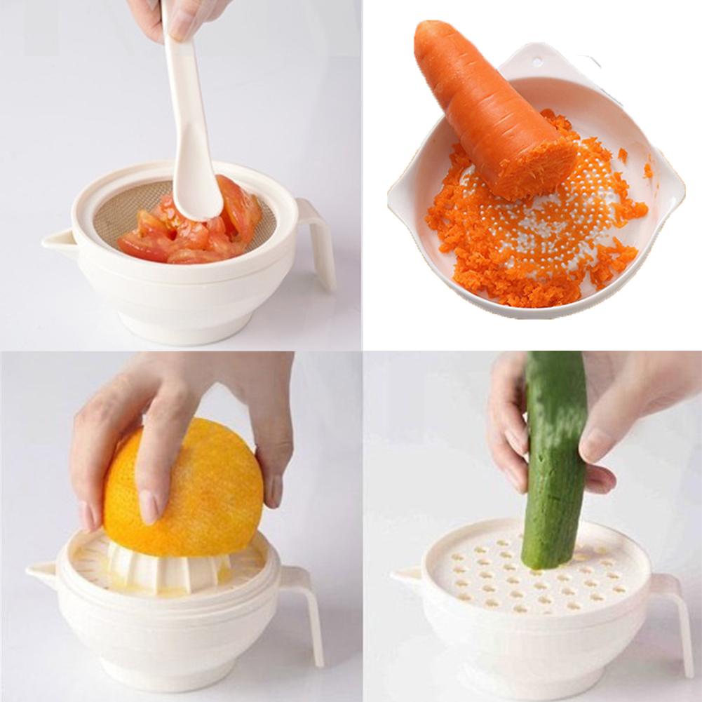 7 Pcs/Set Food Making Set Food Grade PP Multifunctional Grinding Cooking Masher For Baby Food Maker