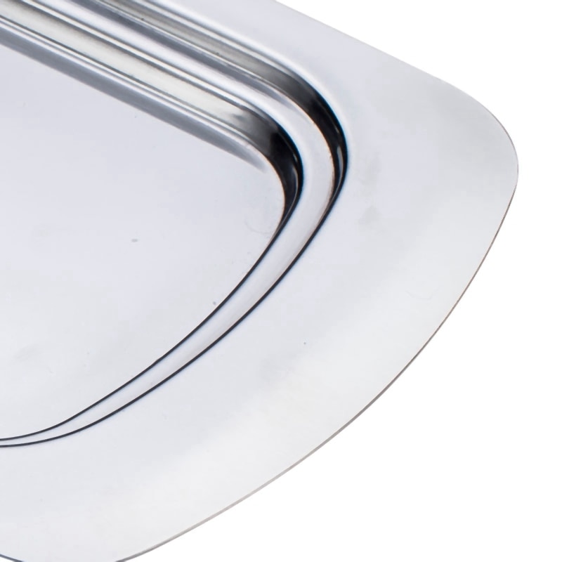 Caja ovalada de acero inoxidable para plato de mantequilla, contenedor con servidor de queso brillante, bandeja de almacenamiento con tapa fácil de sostener