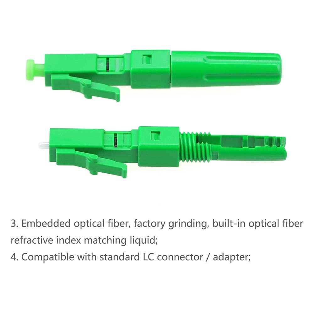 5 pieces /pack FTTH LC-（UPC/APC Optical Fiber Cable Quick LC Fast Connector Adapter (5pcs)