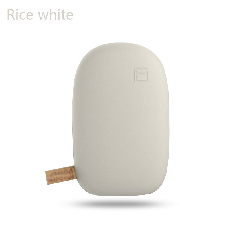 Voor Xiaomi Power Bank 10400Mah Draagbare Externe Batterij Pack Leuke Cobblestone Dual Usb Powerbank Voor Iphone Samsung Smartphone: WHITE