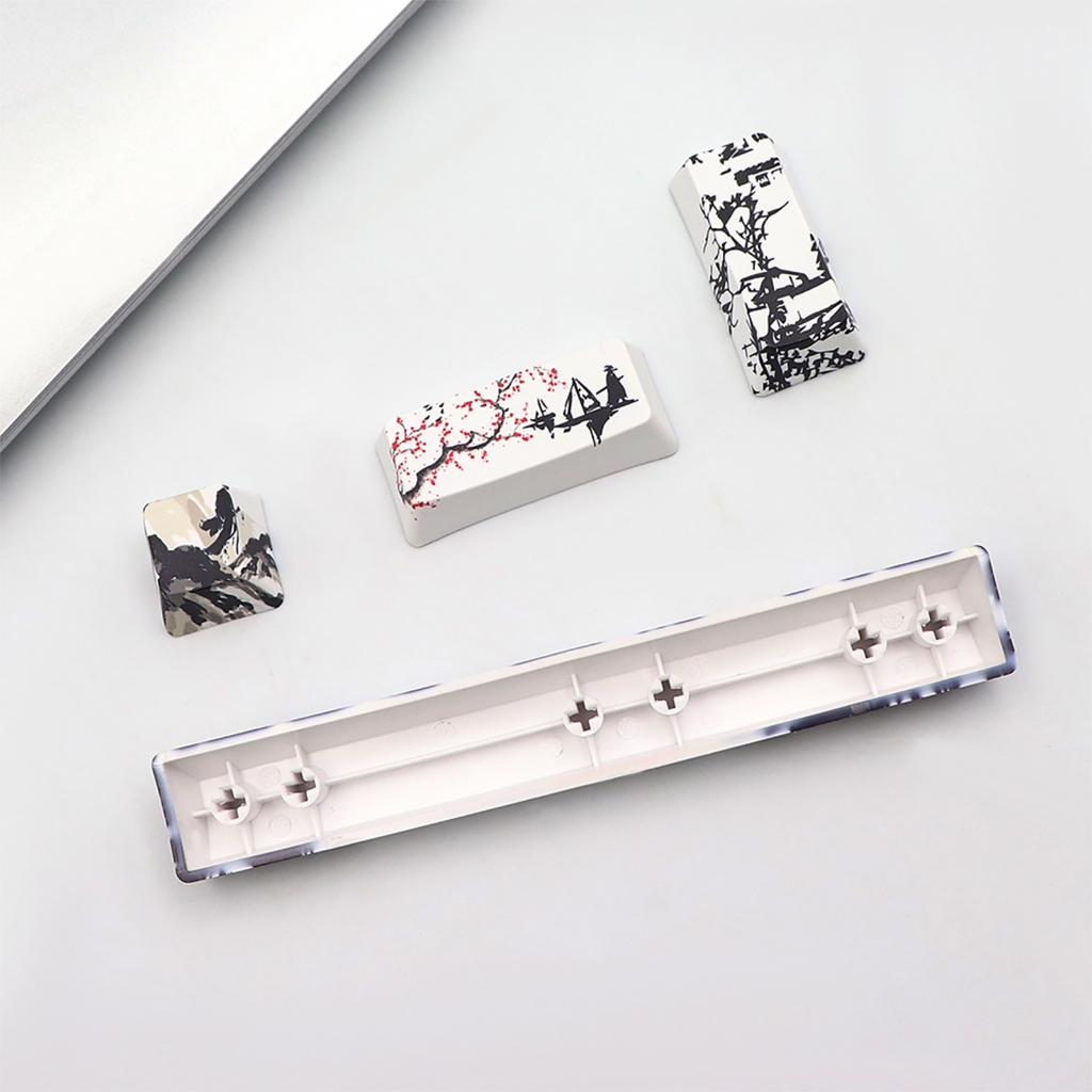 4-toetsen Esc Entre 6.25u spatiebalk Keycap vervanging PBT vijf zijden Dye-Subbed OEM profiel Keycaps voor mechanisch toetsenbord