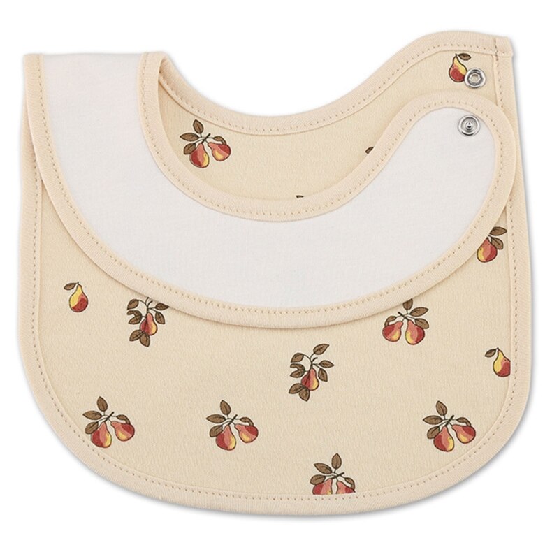 2 Pcs Babyvoeding Kwijl Bib Cartoon Gedrukt Speeksel Handdoek Sjaal Bandana Waterdichte Zachte Katoen Drukknoop Burp Doek Bandana