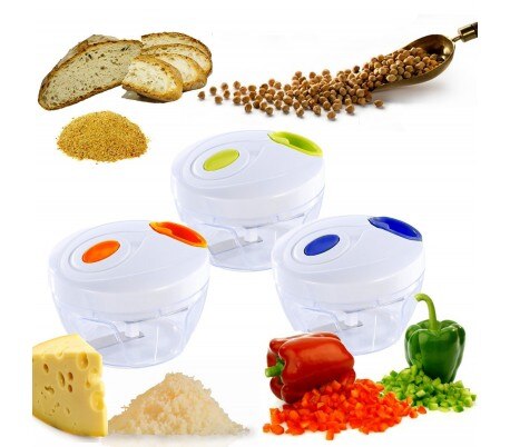 Trituradora manual de cuerda EN-20604 mezcla y tritura alimentos