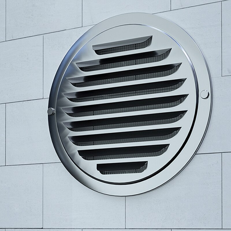 304 Stainless Steel Vents System Bathroom Exhaust Ventilation Grille Kitchen Range Hood Exhaust Louver Valve Air Outlet Grille