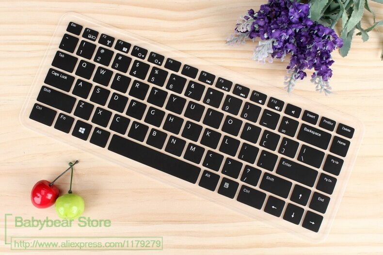 Funda protectora para teclado de 14 pulgadas, funda protectora de piel para teclado Teclast F7 14 / F7 Pro Tablet PC skin publicado): black