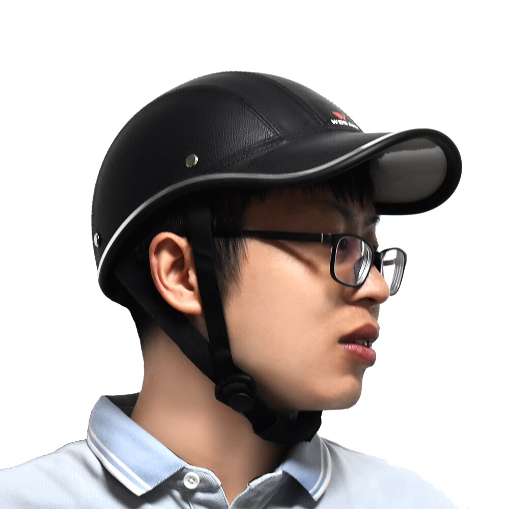 Wosawe Motorfiets Helm Met Goggle Half Veiligheid Hard Hat Skull Cap Roller Skateboard Scooter Fietsen Fiets Helm Volwassen