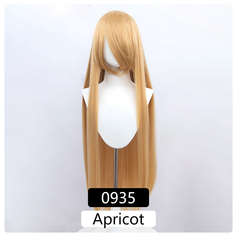 100cm Synthetic Wigs Lolita Cosplay Womens Wig Red Pink Blonde Blue Straight Wig Hair Extensions Party Wig MUMUPI: #60
