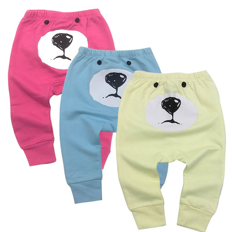 Newborn Baby Boys Girls Baby Girls Pants Unisex Casual Bottom Harem Pants PP Pants Fox Trousers 6M-24M 3piece/lot