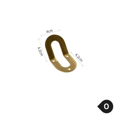 Gancho con letras para colgar en la pared, perchero dorado con alfabeto de latón, accesorios para el hogar: Rose Gold