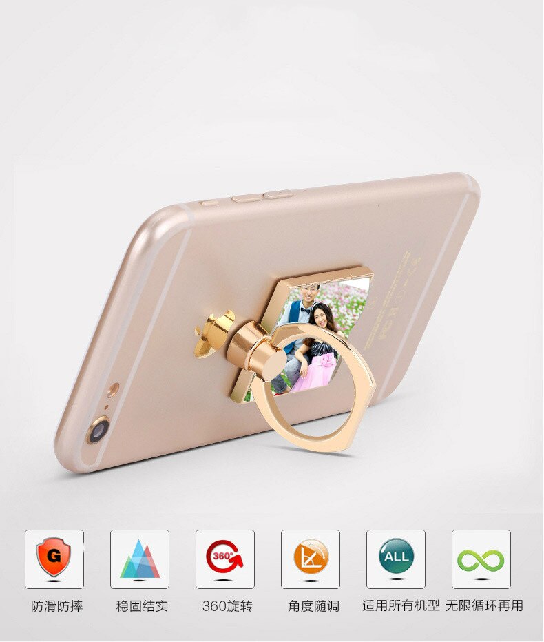 10pcs/lot Metal Finger Ring Mobile Phone Smartphone Stand Holder Sublimation Blank for Printing