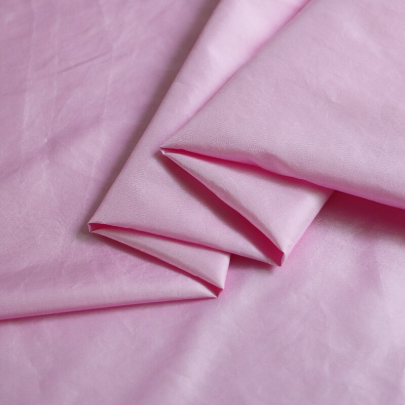 50cm*114cm rosa ren silke taft stoff silke taft kjole skjørt skjorte stoff