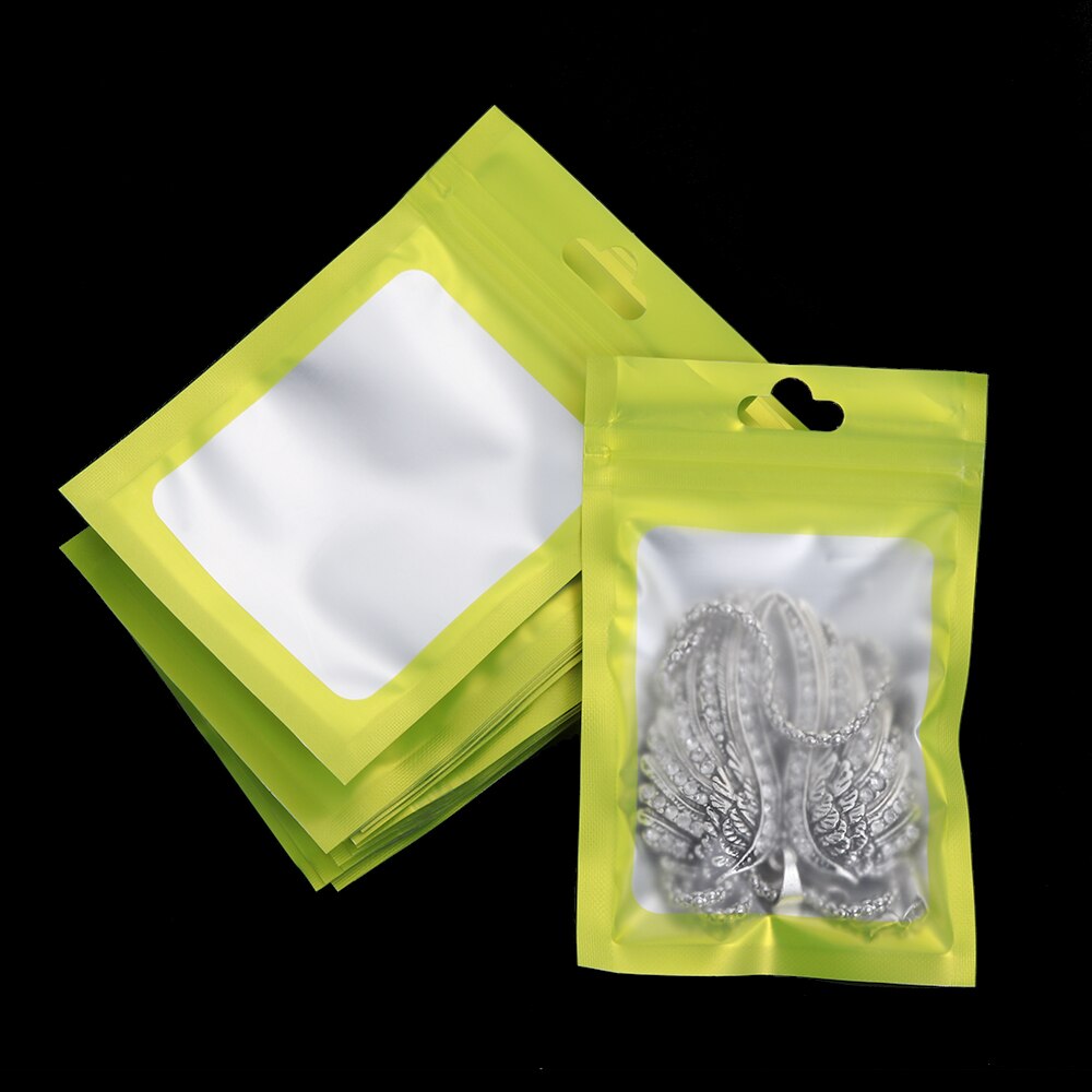 20 stk sml mat lynlås plastpose aluminiumsfolie hologram madpose lille vandtæt lynlås genlukkelige lommer