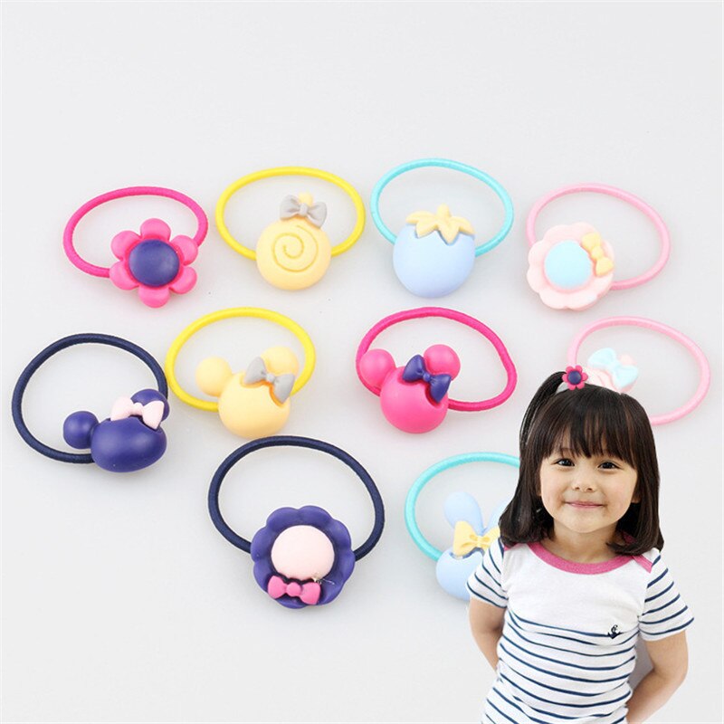 20 Stks/partij Meisjes Haaraccessoires Geschenkdoos Elastische Haarbanden Bloem Clip Bows Hoofdband Haarband Leuke Haarbanden Voor kids