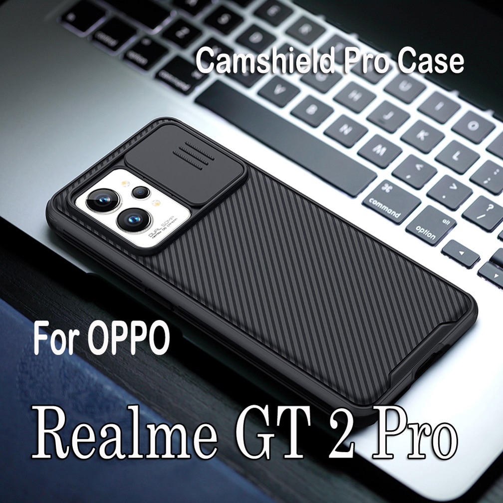 Voor OPPO Realme GT 2 Pro Case Nillkin Camshield Pro Sliding Lens Shell Camera Beschermhoes Voor Realme GT 2 Pro Telefoon Cover