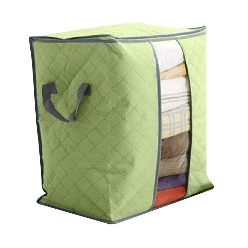 1 Stuk Van Opvouwbare Opbergtas Kleding Deken Quilt Closet Box Zak Trui Kleur Opbergtas: green