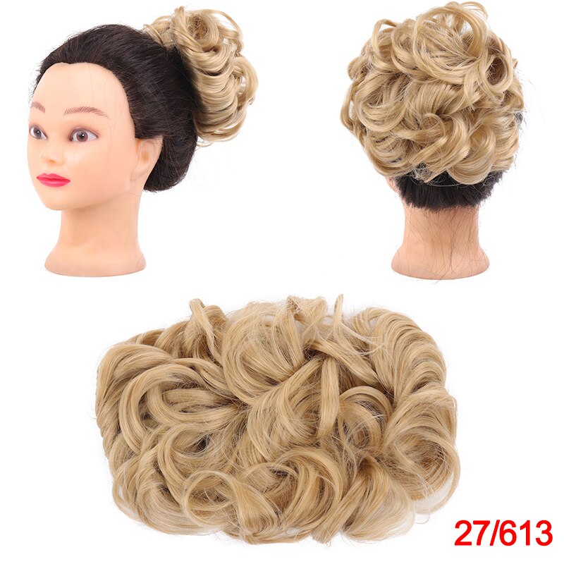 DIANQI synthetische haar elastische gummiband lockige chignon Netz mit zwei kunststoff kämme hochsteckfrisur abdeckung haar brötchen afro chignon für frauen: 27I613