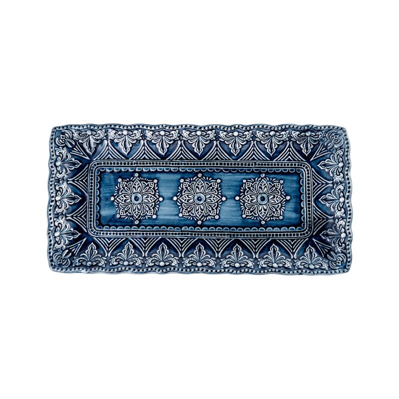 Dinner Set of Ceramic Dishes Full Ceramic Christmas Tableware Plates Ceramics Dishes for Serving Baroque Northern Europe