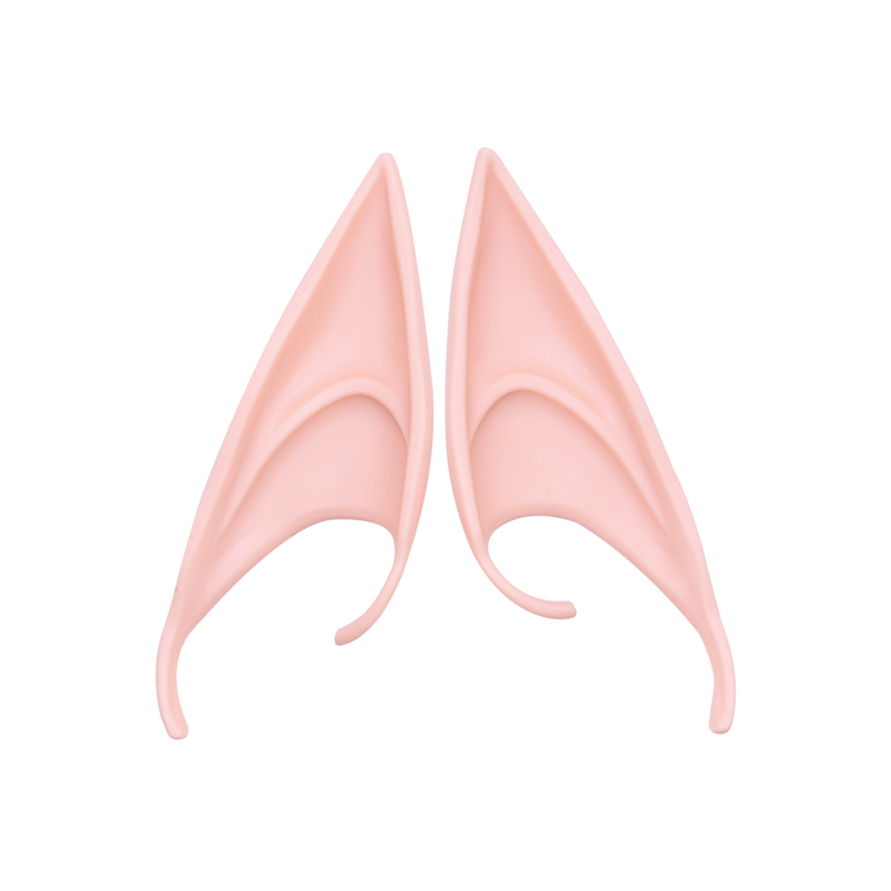 1 paio di orecchie da elfo in reticolo fata angelo vestire orecchie finte puntelli forniture Cosplay mezza orecchio festa di Halloween puntelli foto decorazioni natalizie: A05 grande