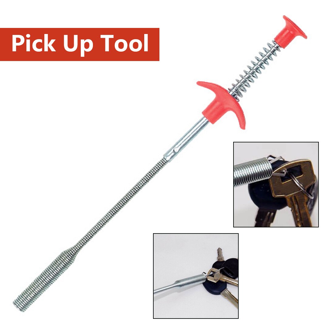Spring Grip Narrow Bend Curve Grabber 85cm 4 Claws Long Reach Flexible Pick Up Tool For Picking Up Nuts And Bolts Hand Tool Sets