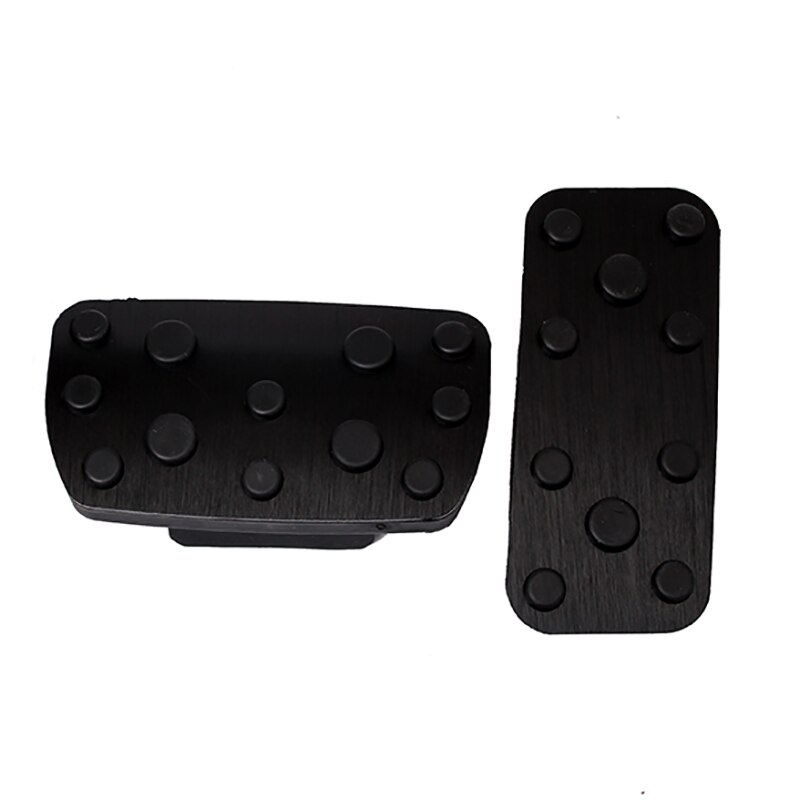 Voor Subaru Xv Forester Impreza At/Mt Aluminium Legering Voetpedaal Gaspedaal Gas Fuel Rempedaal Rust Pedaal Cover auto Styling: AT 2pcs
