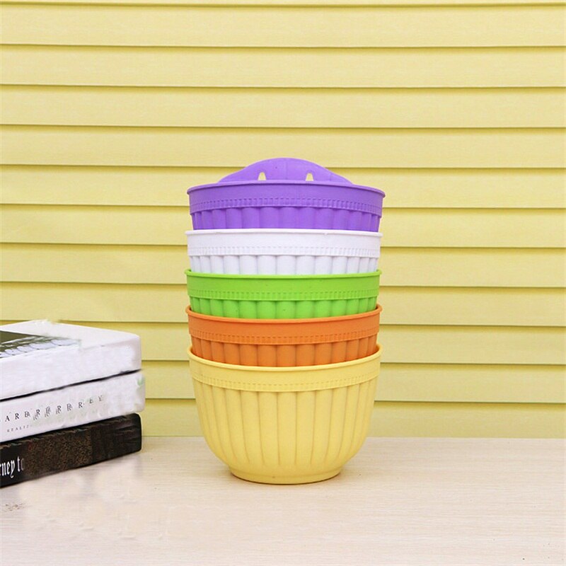 DIY Garden Hanging Planters Wall Baskets Pot Hanging Basket Flower Pot Plastic Flower Pots
