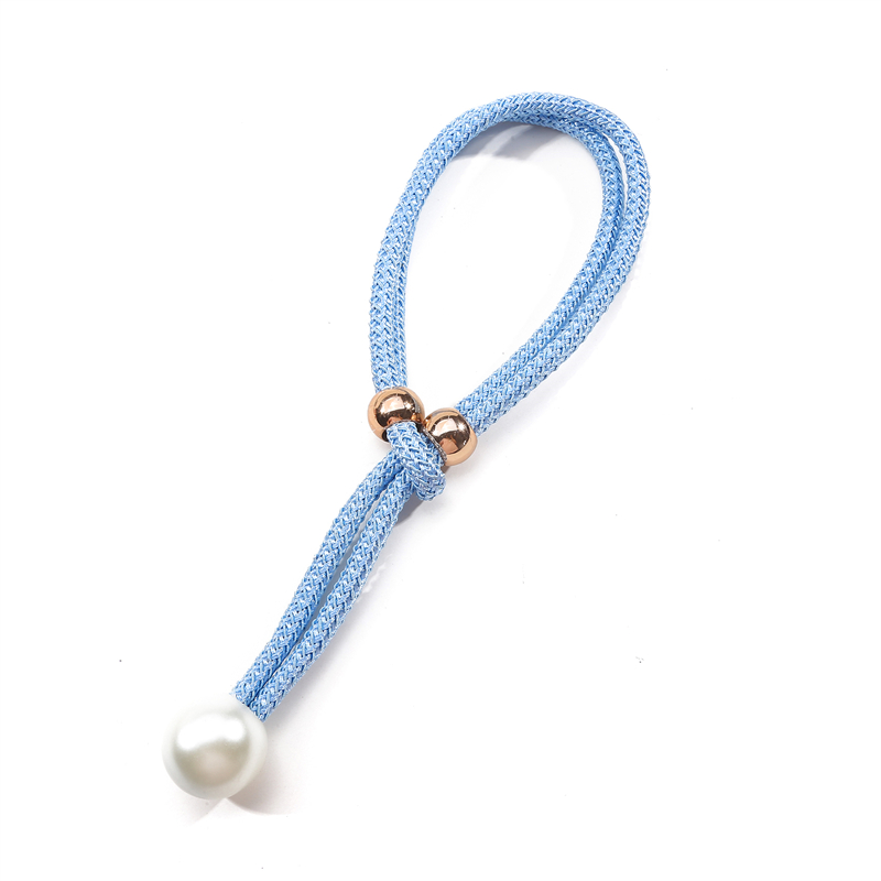1/2 Stück Perlen-Vorhang-Raffhalter, Vorhang-Perlen-Raffhalter, dekorative Befestigungen, Seil-Vorhang-Raffhalter, kein Stanzen, verstellbare Ausziehhalter, Seil: Licht Grau / 30-35cm