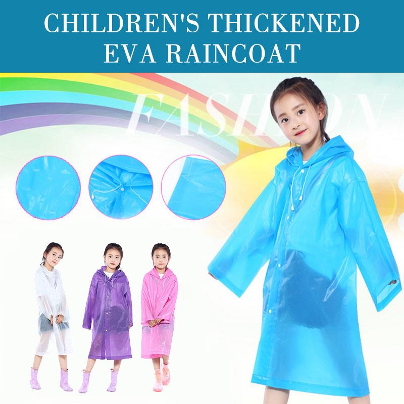 Polychromatic Raincoat Rain Coat Hood Hiking Accessories Adult Raincoat Emergency 2mm Cover Child EVA Outdoor Transparent