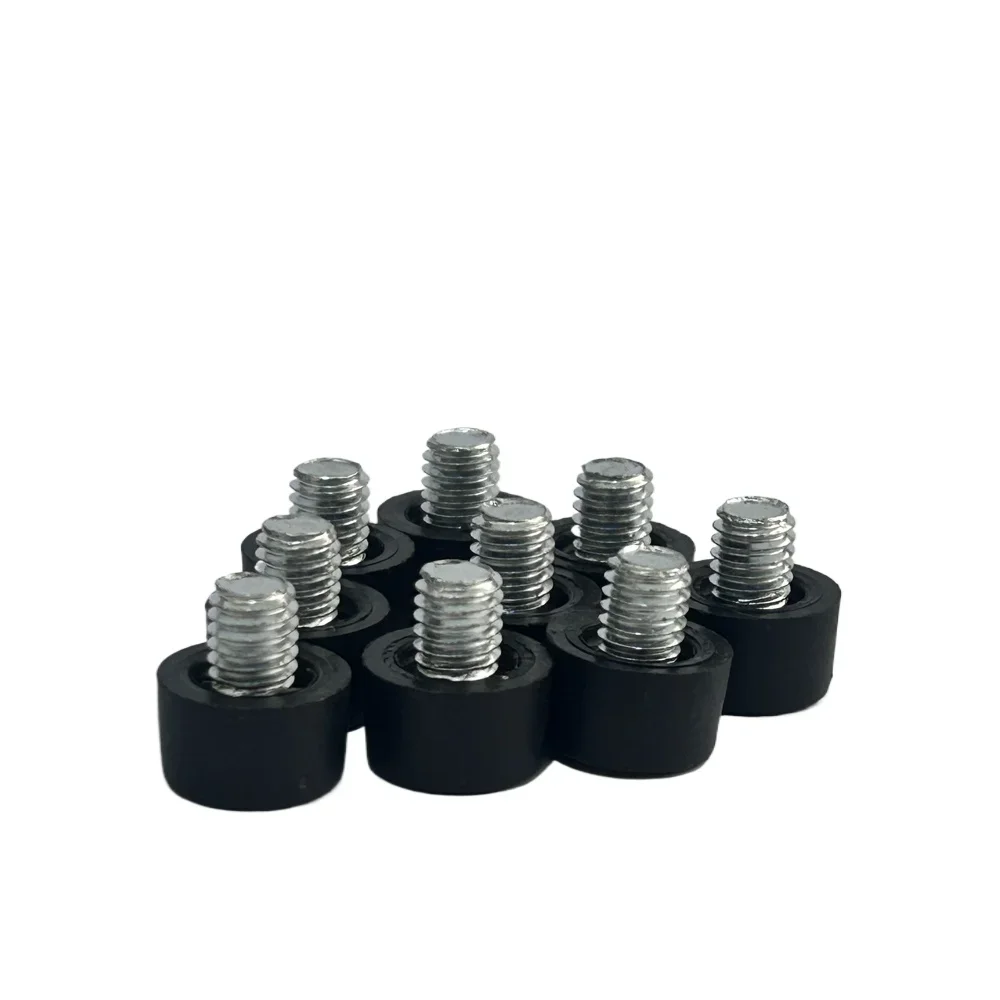 Pies de soporte ajustables de plástico, pies de soporte de nivelación de muebles de plástico, patas de mesa, patas de gabinete, estantes, diámetro de M6, 12mm