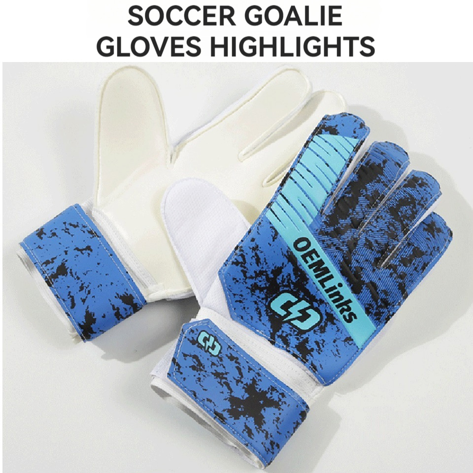 Loogdeel Voetbal Sport Keepershandschoenen Volwassen Kinderen Professionele Keeper Vingerbescherming Antislip Trainingshandschoenen