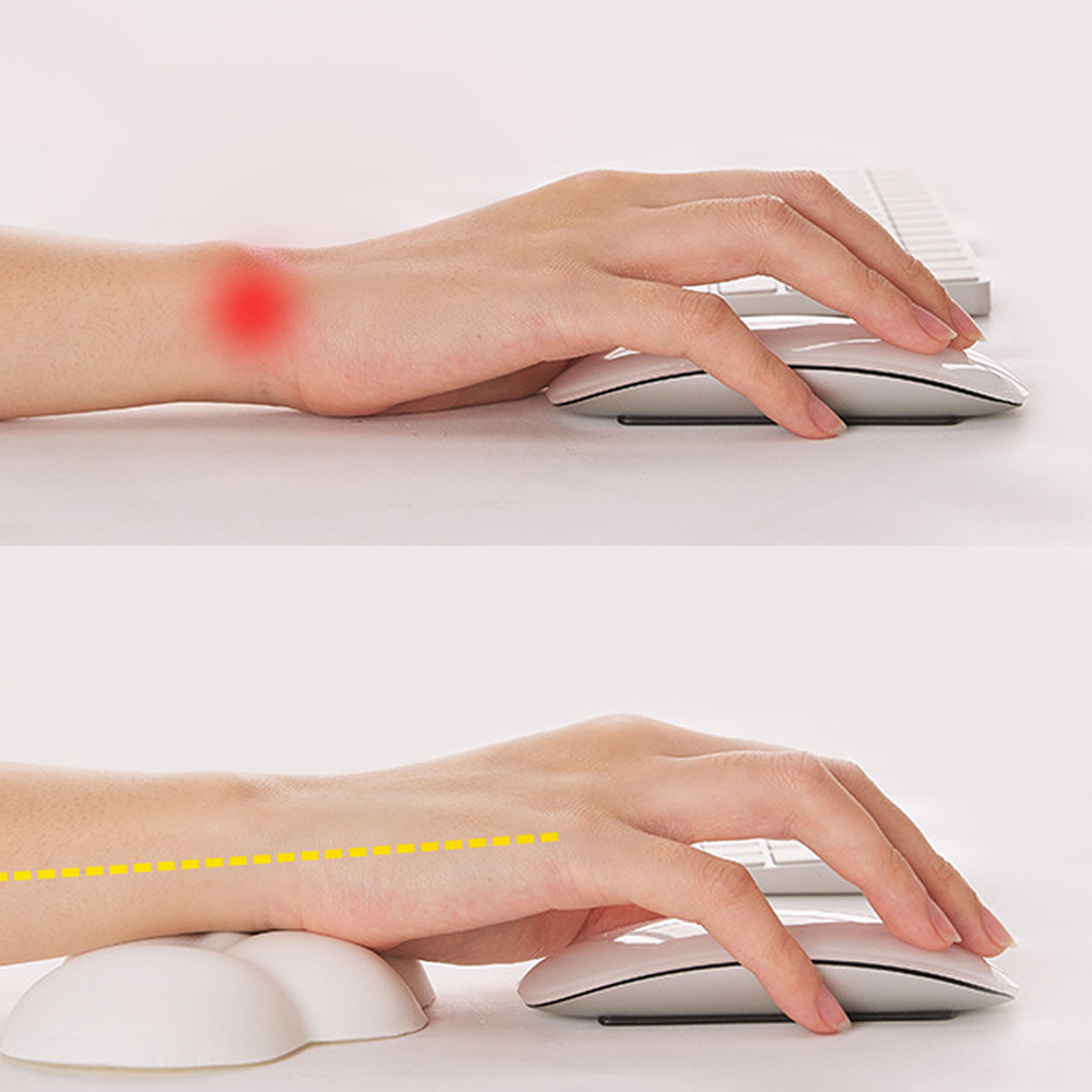 Muismat met polssteun toetsenbord wolk antislip desktop kantoor gamer muis polssteun Ergonomisch toetsenbord muismat polssteun