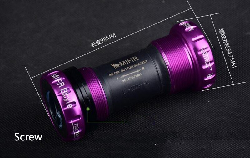 BB-C68 Ordinary Bottom Bracket Road Bicycle Bearing Axis Bottom Bracket Mountain Bike Bottom Bracket Bike Parts