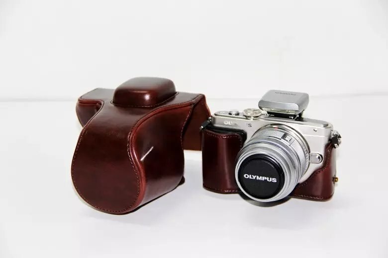 retro Jahrgang Kameratasche schwer kamera-kasten Für Olymp EPL5 E-PL5 EPL6 E-PL6 EPM2 E-PM2 Mit Gurt