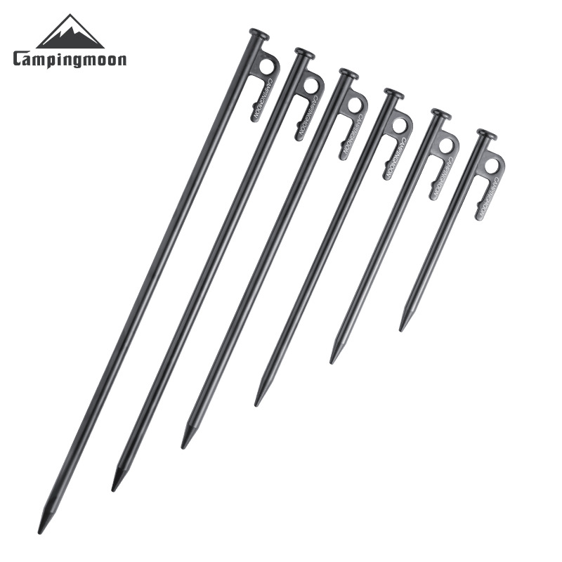 (4pcs) Steel Camping Awning Shelter Nail Campingmoon 20/25/30cm Canopy Tent Peg Hook Nail
