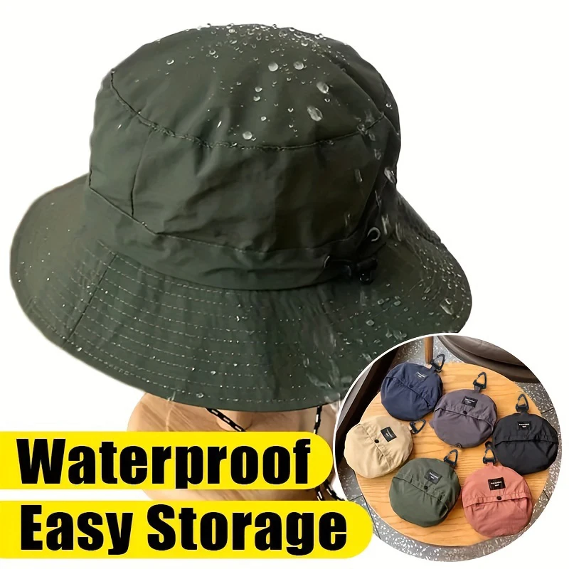 Cappello da pescatore protetto a tesa larga estivo Cappello da pescatore da equitazione Escursionismo Cappello da sole con protezione solare Cappellino impermeabile ad asciugatura rapida Uomo Donna Protezione solare