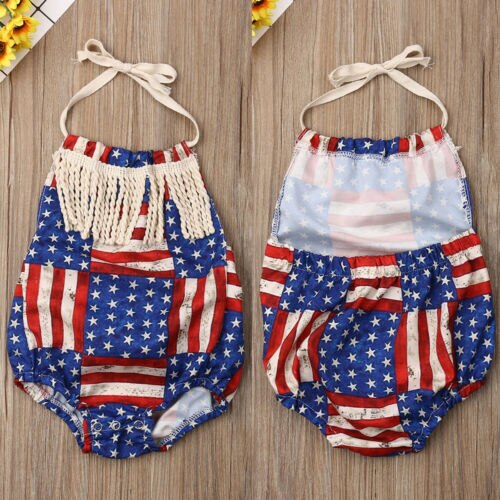 Baby Baby Jongen Meisje Katoen Kwasten Romper Halter Jumpsuit Kleding Outfit Sets