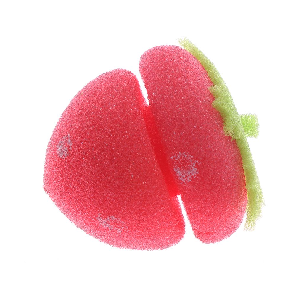 Rulos rizadores de bolas de fresa para niña, bolas de fresa para el cuidado del cabello, esponja suave, herramienta de bricolaje, 12 Uds.