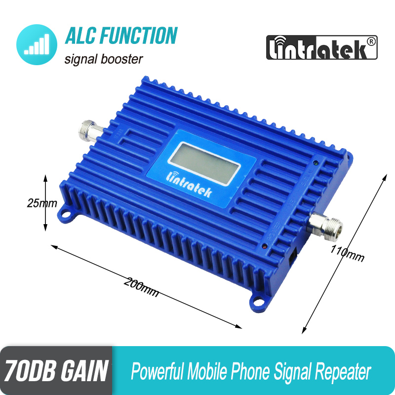 Amplificateur de Signal bande 20 LTE 4G, 800mhz, répéteur de Signal ALC AGC 70db, Gain 20dbm, pour usage domestique et au bureau