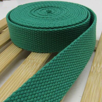 5Meters 32mm Canvas Ribbon Belt Bag Cotton Webbing Canvas Webbing Knapsack Strapping Sewing Bag Belt Accessories: Grass green