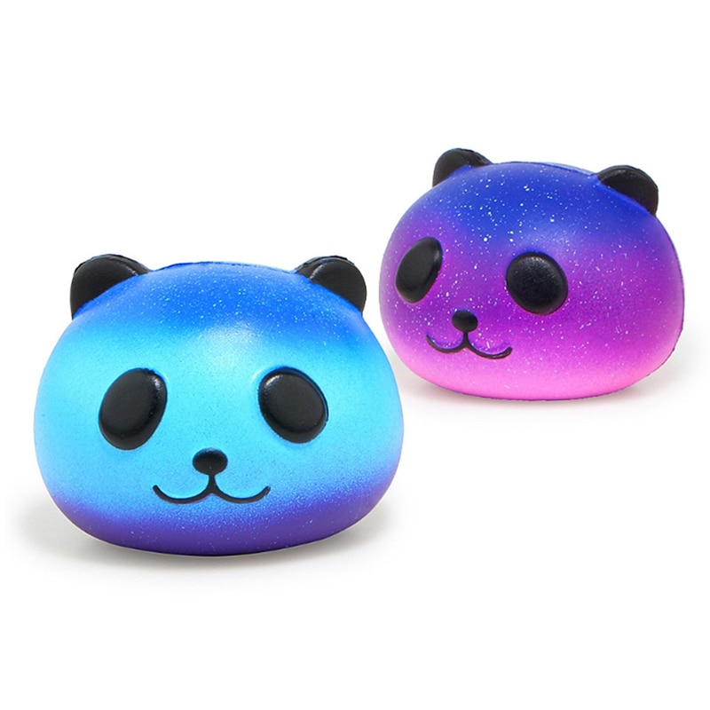 Jumbo Squishy Bunte Galaxy Panda Nette Langsam Rising Stressabbau Weichen Squeeze Spielzeug PU Brot Duftenden Weihnachten Spaß für kid