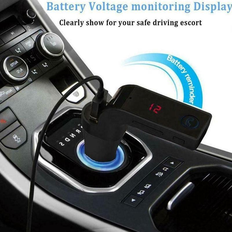 Bluetooth car kit hands-free FM transmitter radio MP3 player USB Charger