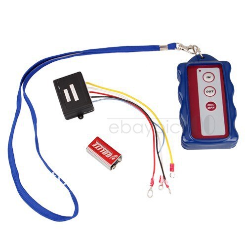 12V Winch Wireless Remote Control Set Kit for Truck Jeep ATV Warn Ramsey
